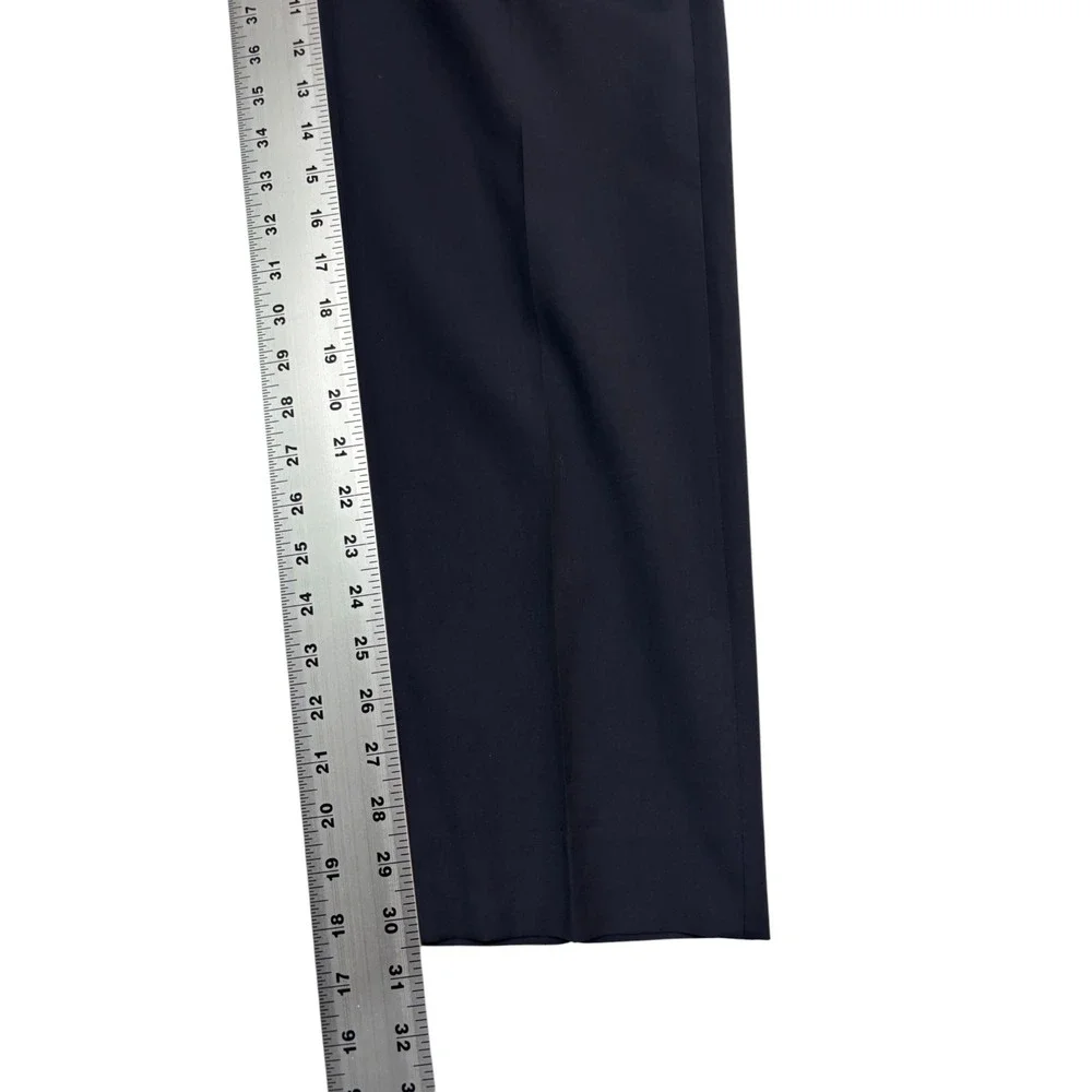 Hugo Boss 36R 31x30 Navy Blue 2pc Pant Suit The James3/Sharp5 Wool Flat Front